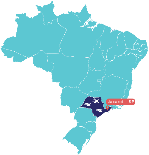 Mapa vale do paraiba